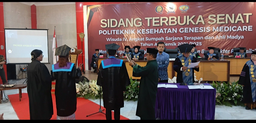 Baru Juga Diangkat Sumpah, 26 Wisudawan Poltekkes Genesis Medicare Sudah Terserap Dunia Kerja