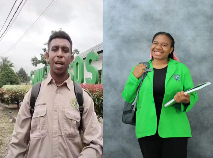 Dua Mahasiswa Asal Papua Ajak Lulusan SLTA Kuliah di Universitas Pasir Pengaraian