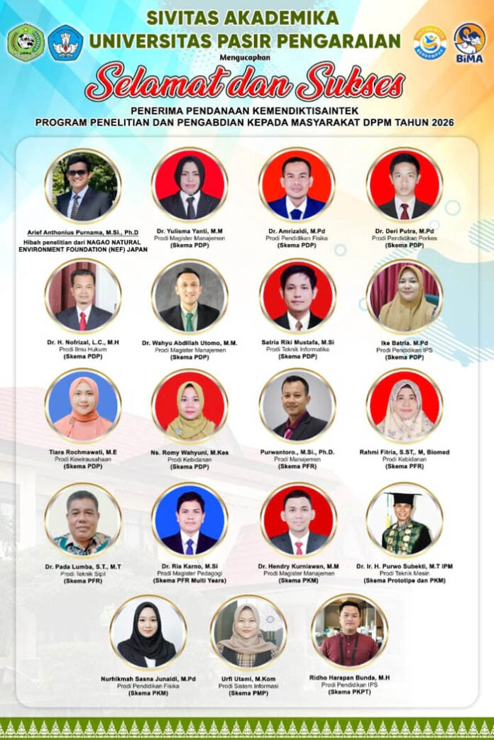 Dosen UPP Raih Pendanaan Nasional 2026, Rektor UPP: Bukti Kualitas dan Dedikasi Akademik