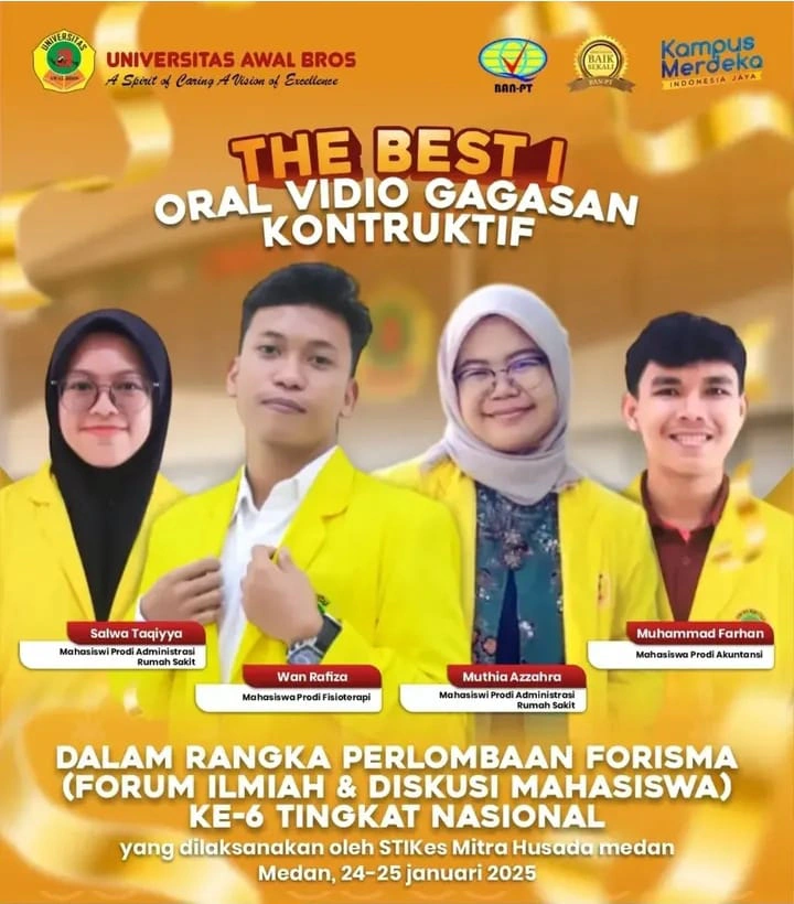 DALAM RANGKA PERLOMBAAN FORISMA THE BEST I ORAL VIDIO GAGASAN KONTRUKTIF
