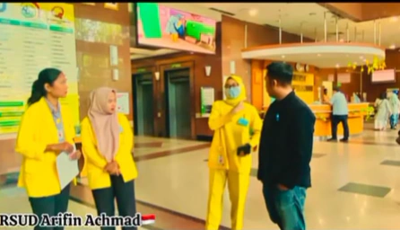 Kegiatan Praktek Kerja Lapangan didampingi dosen Pembimbing Akademik Bpk Ns. Muhammad Firdaus, S. Kep., MMR di RSUD Arifin Achmad Provinsi Riau
