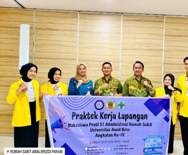 Penyerahan mahasiswa/i PKL Prodi S1 Administrasi Rumah Sakit Universitas Awal Bros