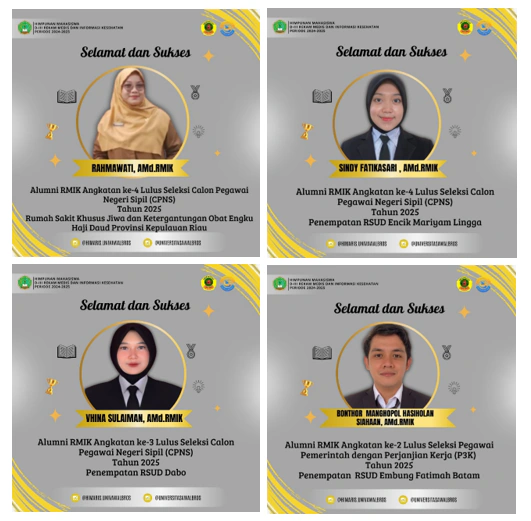 ALUMNI REKAM MEDIS UNIVERSITAS AWAL BROS LULUS SELEKSI P3K DAN CPNS