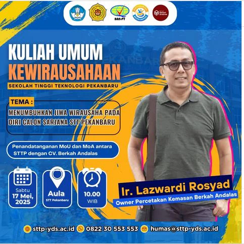 Kuliah Umum Kewirausahaan STT Pekanbaru