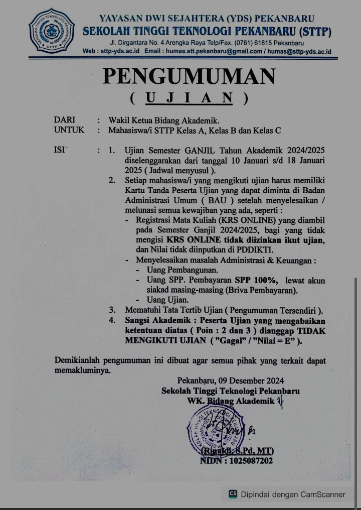 Ujian Akhir Semester Ganjil 2024/ 2025
