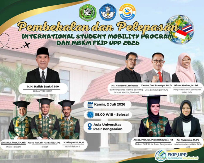 Langkah Perdana Menuju Global, FKIP UPP Resmi Lepas Mahasiswa International Student Mobility Program MBKM Tahun 2026 ke Thailand
