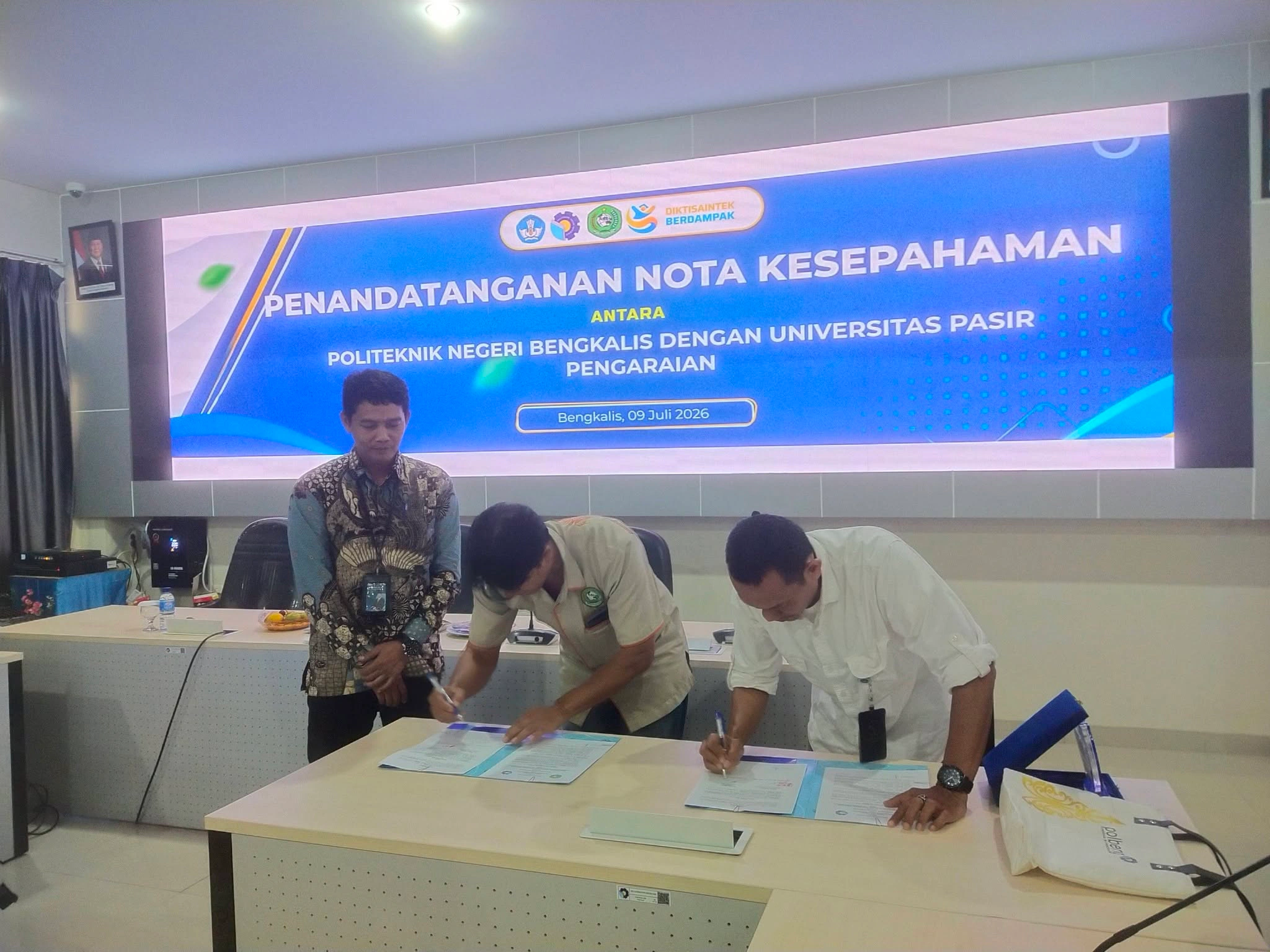 Perkuat Sinergi Pendidikan, UPP dan Politeknik Negeri Bengkalis Jalin Kerja Sama