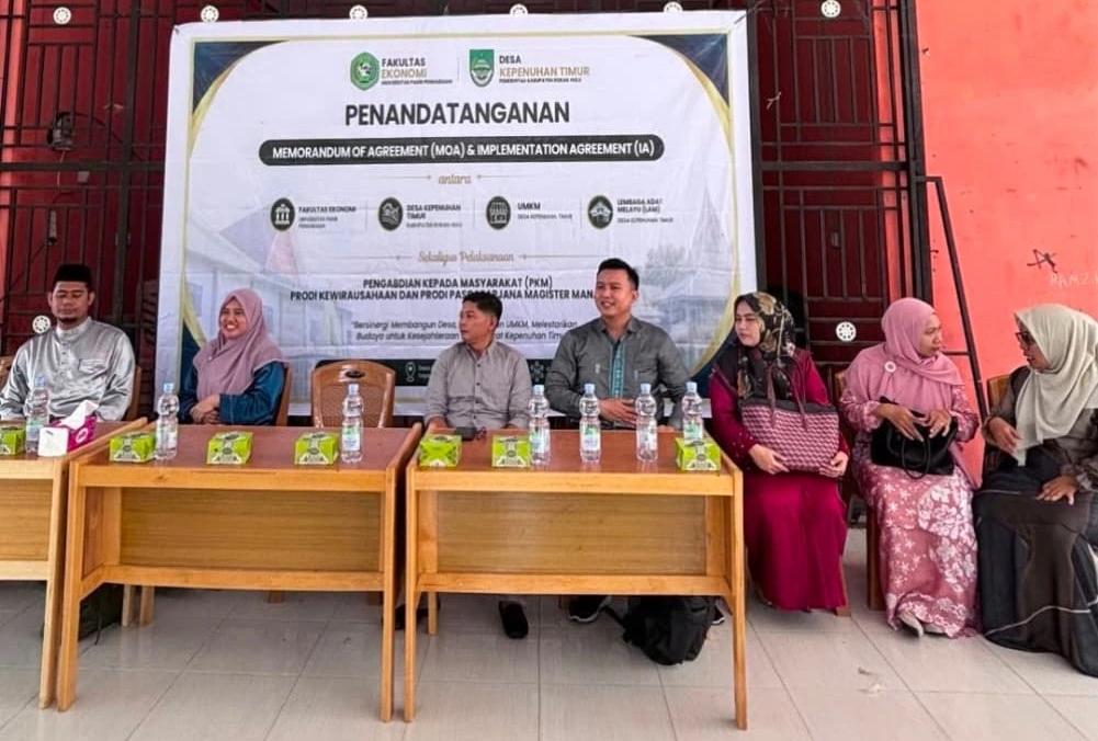Sinergi Membangun Desa, Prodi Kewirausahaan dan Pascasarjana UPP Gelar MoA, IA serta Pengabdian Masyarakat