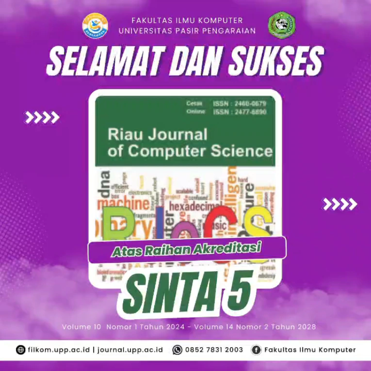 Riau Journal of Computer Science UPP Resmi Kantongi Akreditasi SINTA 5