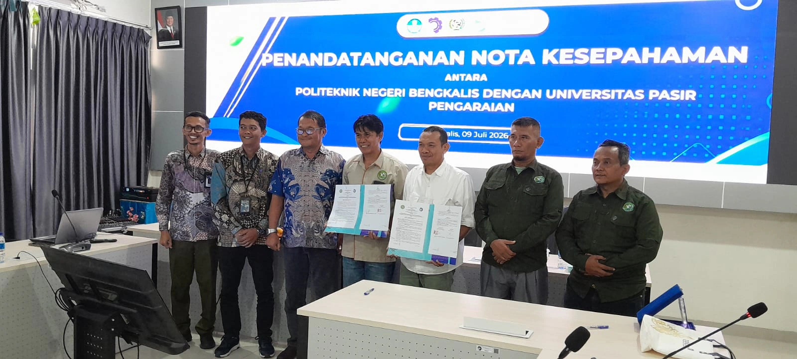 Perkuat Sinergi Pendidikan, Universitas Pasir Pengaraian dan Politeknik Negeri Bengkalis Jalin Kerja Sama