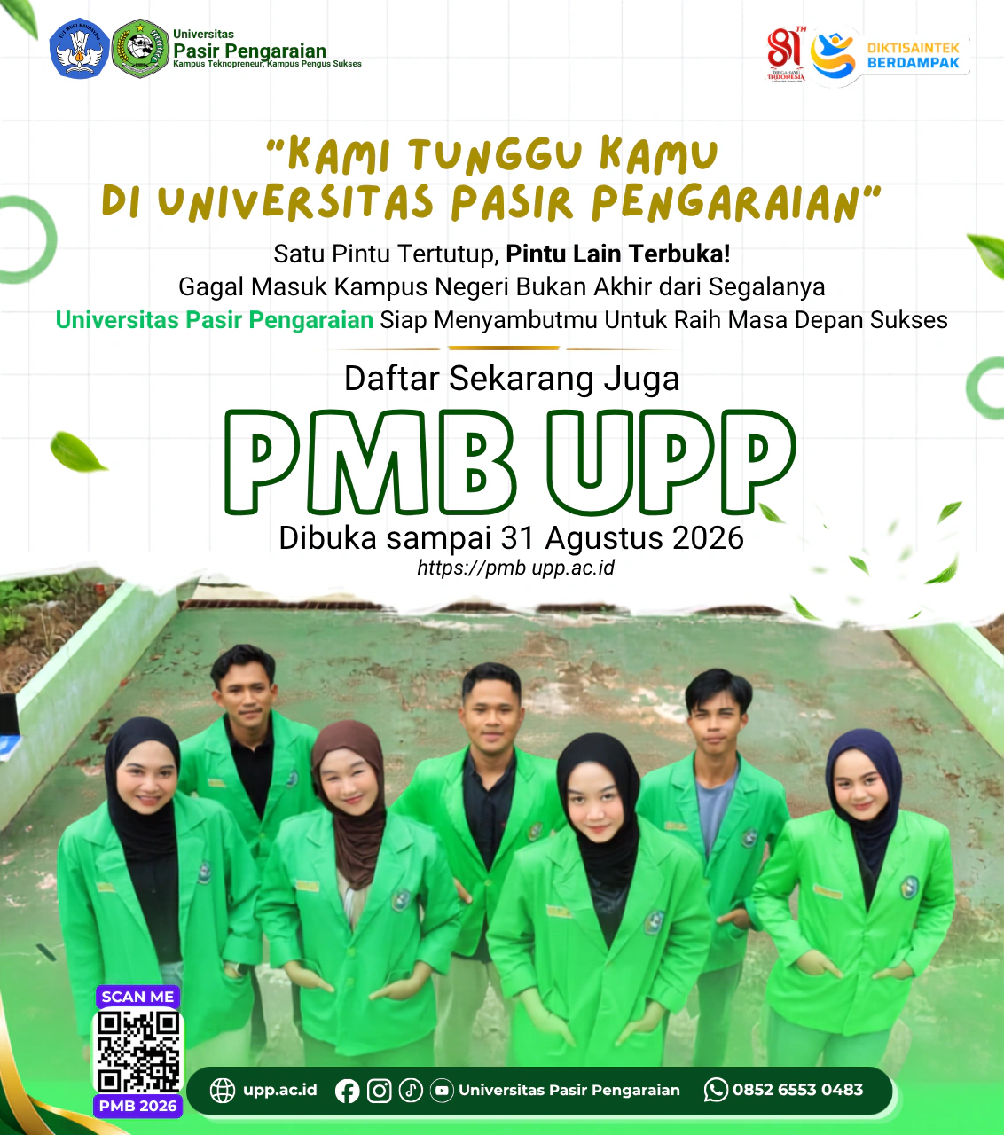 Gagal Masuk Kampus Negeri? UPP Buka Pintu bagi Calon Mahasiswa