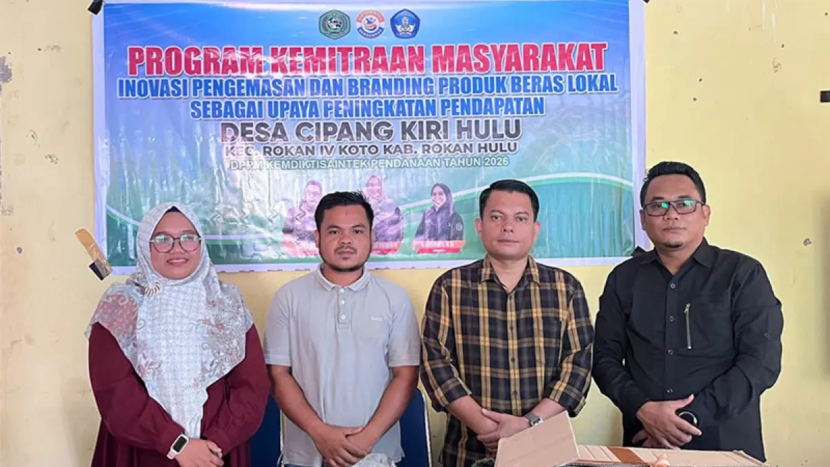 Tim PKM UPP Inovasi Kemasan dan Branding Beras Lokal, Dorong Pendapatan Desa Cipang Kiri Hulu