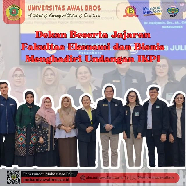 FEB Universitas Awal Bros Hadiri Undangan IKPI Cabang Pekanbaru, Perkuat Sinergi Akademik dan Praktisi Perpajakan
