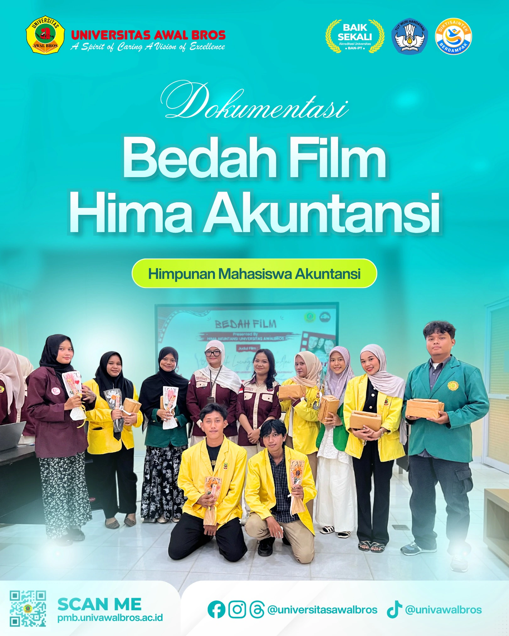 HIMA Akuntansi Universitas Awal Bros Gelar Kegiatan Bedah Film, Dorong Kreativitas dan Kebersamaan Mahasiswa
