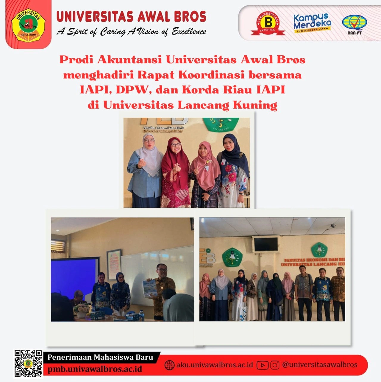 Prodi Akuntansi Universitas Awal Bros Hadiri Rapat Koordinasi Bersama IAPI di Universitas Lancang Kuning
