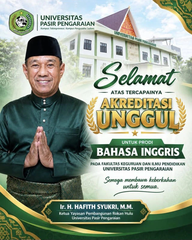 Prodi Bahasa Inggris UPP Akreditasi Unggul, Hafith Syukri: Jadi Kebanggaan dan Berkah bagi Kampus